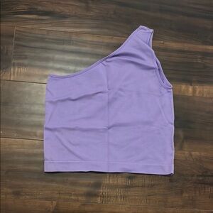 Primark Purple Asymmetrical Tank Crop Top